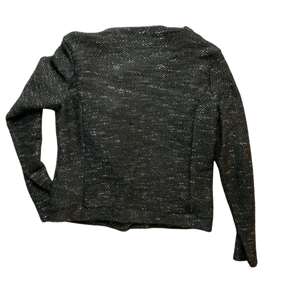 Divided Women's Black Tweed Boho Jacket Blazer L Mid Weight - Picture 3 of 5